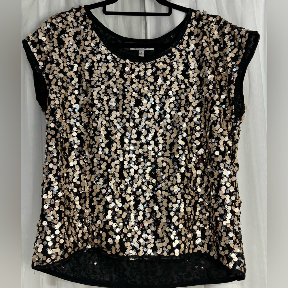 Jennifer Lopez Rose Gold Sequin Sz M